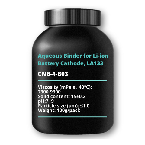 Aqueous Binder for Li-ion Battery Cathode, LA133, 100g/pack