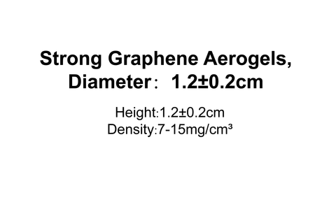 Strong Graphene Aerogels,Diameter:1.2±0.2cm