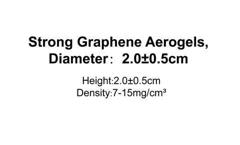 Strong Graphene Aerogels,Diameter:2.0±0.5cm