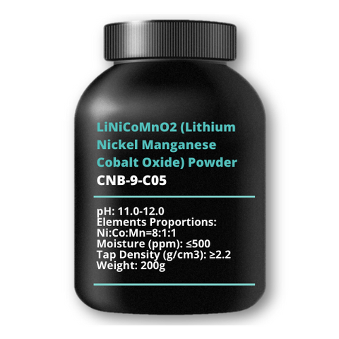 LiNiCoMnO2 (Lithium Nickel Manganese Cobalt Oxide) powder, Ni:Co:Mn=8:1:1, T81R, 200g