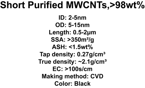 Short Purified MWCNTs (TNSM1)