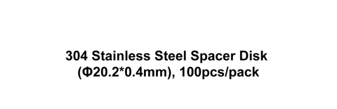 304 Stainless Steel Spacer Disk (Φ20.2*0.4mm), 100pcs/pack