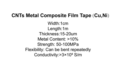 CNTs Metal Composite FilmTape (Cu,Ni)