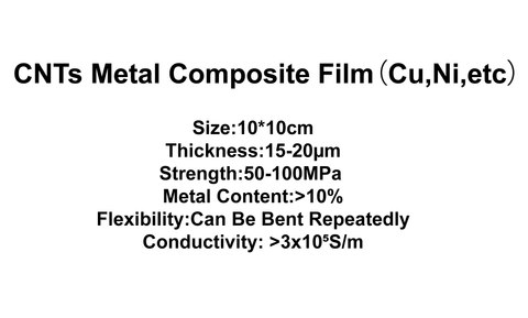 CNTs Metal Composite Film (Cu,Ni)