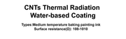 CNTs Thermal Radiation Water-based Coating