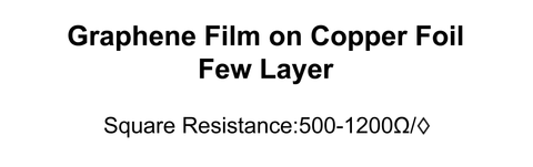 Graphene Film on Copper Foil (Few Layer)