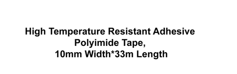 High Temperature Resistant Adhesive Polyimide Tape, 10mm Width*33m Length