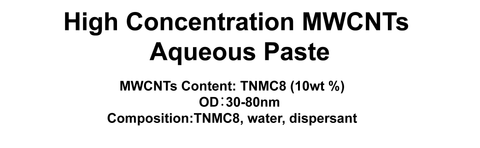 High concentration MWCNTs Aqueous Paste
