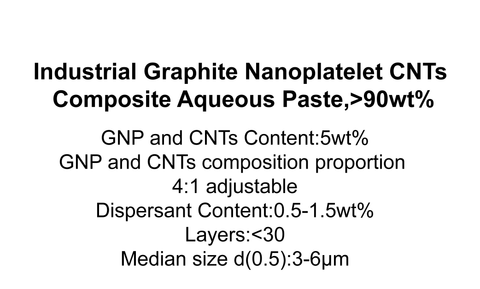 Industrial Graphite Nanoplatelet CNTs Composite Aqueous Paste