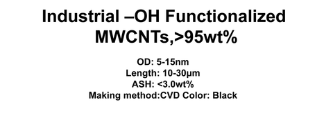 Industrial –OH Functionalized MWCNTs (TNIMH1)
