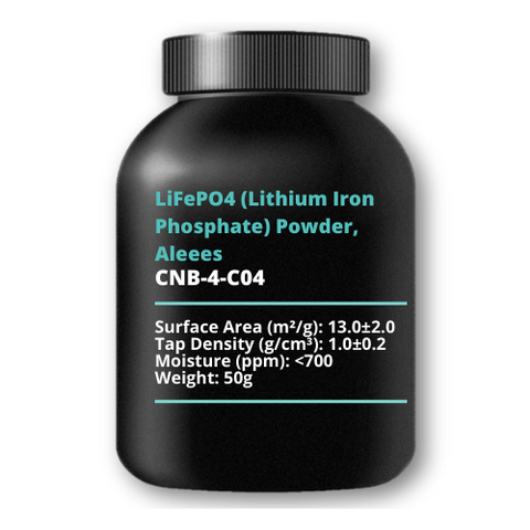 LiFePO4 (Lithium iron phosphate) powder, Aleees, 50g