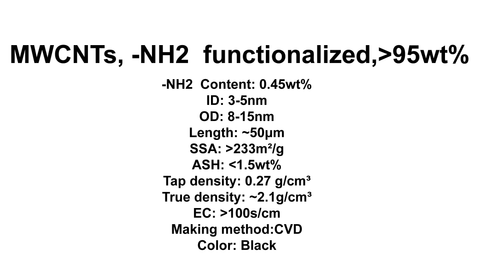 MWCNTs, -NH2  functionalized (TNMN2)