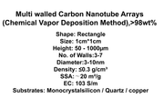 Multi Walled Carbon Nanotube Arrays