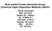 Multi Walled Carbon Nanotube Arrays