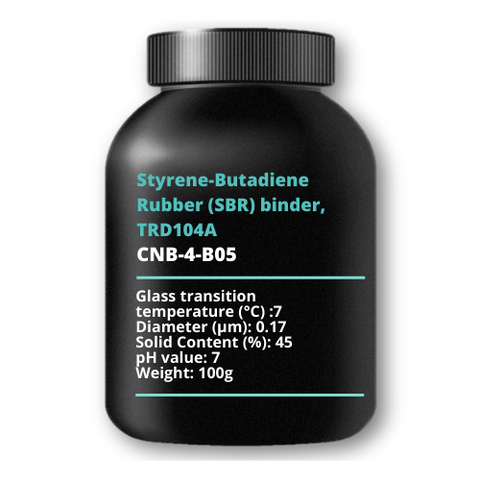 Styrene-Butadiene Rubber (SBR) binder, TRD104A, 100g