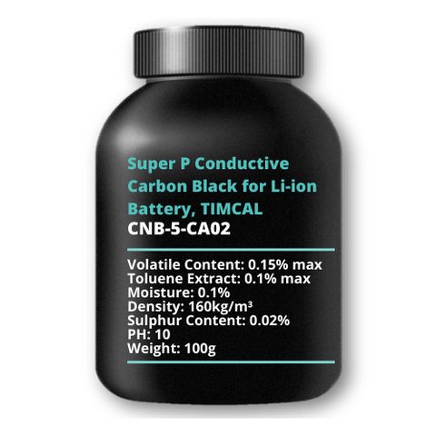 Super P Conductive Carbon Black for Li-ion Battery, TIMCAL, 100g
