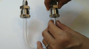 Customized U shaped glass tube with tube adaptor